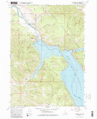 Palisades Dam Idaho Historical topographic map, 1:24000 scale, 7.5 X 7.5 Minute, Year 1966