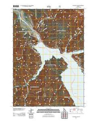 Palisades Dam Idaho Historical topographic map, 1:24000 scale, 7.5 X 7.5 Minute, Year 2011