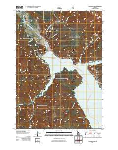 Palisades Dam Idaho Historical topographic map, 1:24000 scale, 7.5 X 7.5 Minute, Year 2011