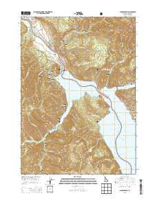 Palisades Dam Idaho Current topographic map, 1:24000 scale, 7.5 X 7.5 Minute, Year 2013
