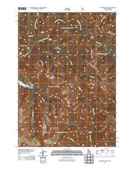 Palisades Peak Idaho Historical topographic map, 1:24000 scale, 7.5 X 7.5 Minute, Year 2011