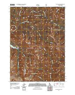 Palisades Peak Idaho Historical topographic map, 1:24000 scale, 7.5 X 7.5 Minute, Year 2011