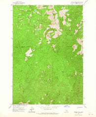 Papoose Peak Idaho Historical topographic map, 1:24000 scale, 7.5 X 7.5 Minute, Year 1962