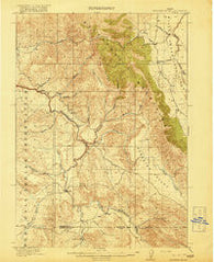 Paradise Valley Idaho Historical topographic map, 1:62500 scale, 15 X 15 Minute, Year 1918