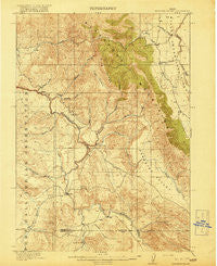Paradise Valley Idaho Historical topographic map, 1:62500 scale, 15 X 15 Minute, Year 1918