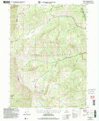 Paris Peak Idaho Historical topographic map, 1:24000 scale, 7.5 X 7.5 Minute, Year 2005