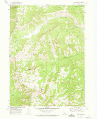 Paris Peak Idaho Historical topographic map, 1:24000 scale, 7.5 X 7.5 Minute, Year 1969