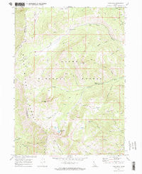 Paris Peak Idaho Historical topographic map, 1:24000 scale, 7.5 X 7.5 Minute, Year 1969