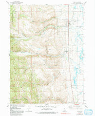 Paris Idaho Historical topographic map, 1:24000 scale, 7.5 X 7.5 Minute, Year 1967