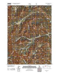 Paris Peak Idaho Historical topographic map, 1:24000 scale, 7.5 X 7.5 Minute, Year 2011