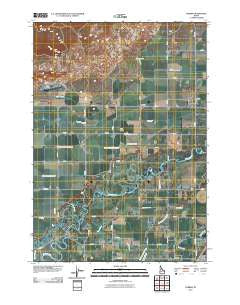 Parker Idaho Historical topographic map, 1:24000 scale, 7.5 X 7.5 Minute, Year 2010