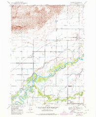 Parker Idaho Historical topographic map, 1:24000 scale, 7.5 X 7.5 Minute, Year 1948