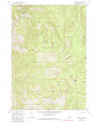 Parks Peak Idaho Historical topographic map, 1:24000 scale, 7.5 X 7.5 Minute, Year 1969