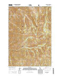 Parks Peak Idaho Current topographic map, 1:24000 scale, 7.5 X 7.5 Minute, Year 2013