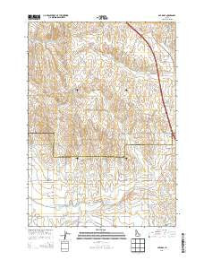 Parma SE Idaho Current topographic map, 1:24000 scale, 7.5 X 7.5 Minute, Year 2013