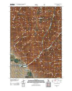 Patterson Idaho Historical topographic map, 1:24000 scale, 7.5 X 7.5 Minute, Year 2011