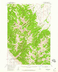 Patterson Idaho Historical topographic map, 1:62500 scale, 15 X 15 Minute, Year 1956