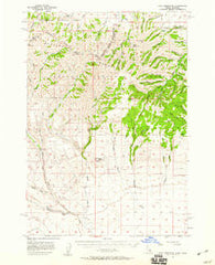Paul Reservoir Idaho Historical topographic map, 1:62500 scale, 15 X 15 Minute, Year 1957