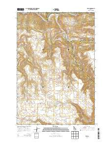 Peck Idaho Current topographic map, 1:24000 scale, 7.5 X 7.5 Minute, Year 2013