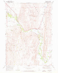Pegram Idaho Historical topographic map, 1:24000 scale, 7.5 X 7.5 Minute, Year 1970