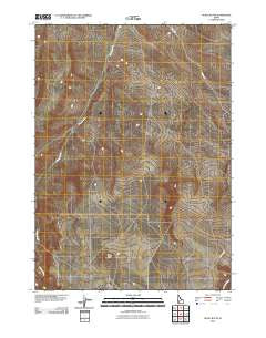 Pence Butte Idaho Historical topographic map, 1:24000 scale, 7.5 X 7.5 Minute, Year 2010