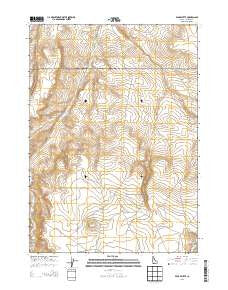 Pence Butte Idaho Current topographic map, 1:24000 scale, 7.5 X 7.5 Minute, Year 2013