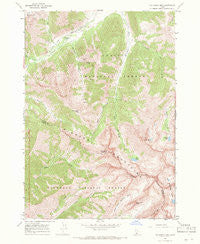 Phi Kappa Mtn Idaho Historical topographic map, 1:24000 scale, 7.5 X 7.5 Minute, Year 1967