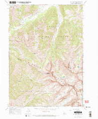 Phi Kappa Mtn Idaho Historical topographic map, 1:24000 scale, 7.5 X 7.5 Minute, Year 1967