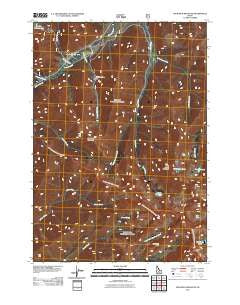 Phi Kappa Mountain Idaho Historical topographic map, 1:24000 scale, 7.5 X 7.5 Minute, Year 2011