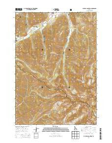 Phi Kappa Mountain Idaho Current topographic map, 1:24000 scale, 7.5 X 7.5 Minute, Year 2013