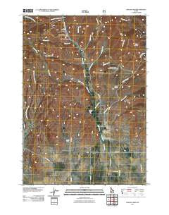 Phillips Creek Idaho Historical topographic map, 1:24000 scale, 7.5 X 7.5 Minute, Year 2011