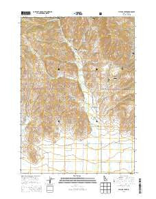 Phillips Creek Idaho Current topographic map, 1:24000 scale, 7.5 X 7.5 Minute, Year 2013