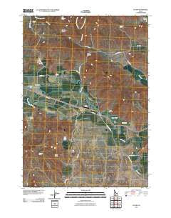 Picabo Idaho Historical topographic map, 1:24000 scale, 7.5 X 7.5 Minute, Year 2010