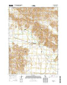 Picabo Idaho Current topographic map, 1:24000 scale, 7.5 X 7.5 Minute, Year 2013