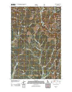 Pierce Idaho Historical topographic map, 1:24000 scale, 7.5 X 7.5 Minute, Year 2011