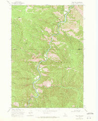 Pilot Peak Idaho Historical topographic map, 1:24000 scale, 7.5 X 7.5 Minute, Year 1969