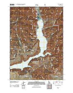 Pine Idaho Historical topographic map, 1:24000 scale, 7.5 X 7.5 Minute, Year 2011