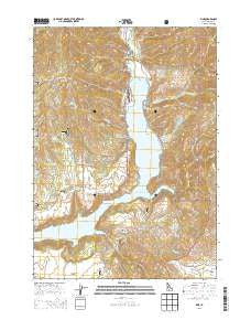 Pine Idaho Current topographic map, 1:24000 scale, 7.5 X 7.5 Minute, Year 2013
