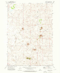 Pine Butte Idaho Historical topographic map, 1:24000 scale, 7.5 X 7.5 Minute, Year 1972