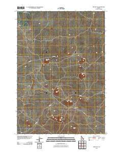 Pine Butte Idaho Historical topographic map, 1:24000 scale, 7.5 X 7.5 Minute, Year 2010