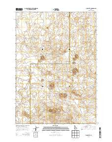 Pine Butte Idaho Current topographic map, 1:24000 scale, 7.5 X 7.5 Minute, Year 2013