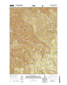 Pine Creek Ridge Idaho Current topographic map, 1:24000 scale, 7.5 X 7.5 Minute, Year 2013