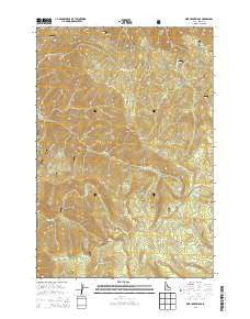 Pine Creek Ridge Idaho Current topographic map, 1:24000 scale, 7.5 X 7.5 Minute, Year 2013