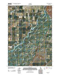 Pingree Idaho Historical topographic map, 1:24000 scale, 7.5 X 7.5 Minute, Year 2010