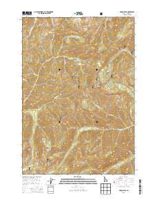 Pinyon Peak Idaho Current topographic map, 1:24000 scale, 7.5 X 7.5 Minute, Year 2013