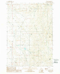 Piute Butte Idaho Historical topographic map, 1:24000 scale, 7.5 X 7.5 Minute, Year 1989