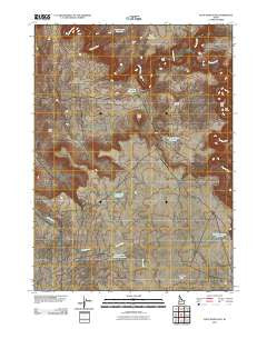 Piute Basin East Idaho Historical topographic map, 1:24000 scale, 7.5 X 7.5 Minute, Year 2010