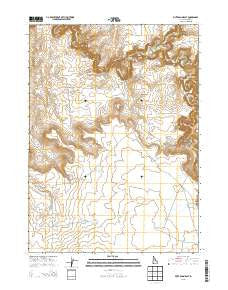 Piute Basin East Idaho Current topographic map, 1:24000 scale, 7.5 X 7.5 Minute, Year 2013