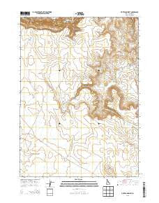 Piute Basin West Idaho Current topographic map, 1:24000 scale, 7.5 X 7.5 Minute, Year 2013