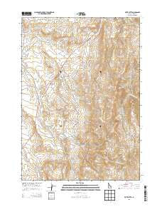 Piute Butte Idaho Current topographic map, 1:24000 scale, 7.5 X 7.5 Minute, Year 2013